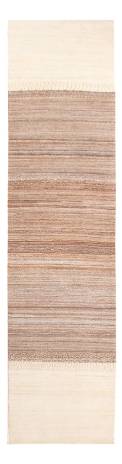 Gabbeh Persisch Teppich 80x339cm - Perserteppich Wollteppich - natur