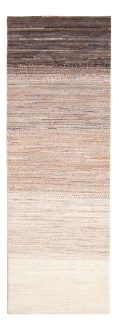 Gabbeh Persisch Teppich 82x246cm - Perserteppich Wollteppich - natur