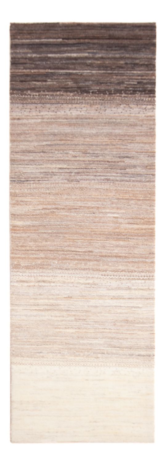 Gabbeh Persisch Teppich 82x246cm - Perserteppich Wollteppich - natur