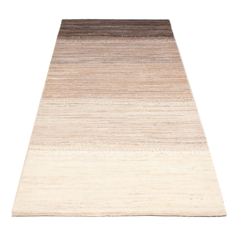 Gabbeh Persisch Teppich 82x246cm - Perserteppich Wollteppich - natur