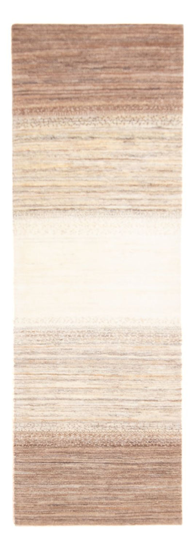 Gabbeh Persisch Teppich 79x241cm - Perserteppich Wollteppich - natur