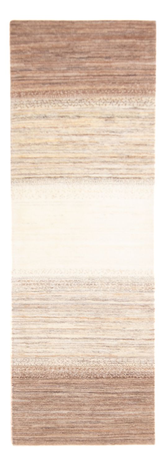 Gabbeh Persisch Teppich 79x241cm - Perserteppich Wollteppich - natur