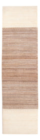 Gabbeh Persisch Teppich 80x339cm - Perserteppich Wollteppich - natur