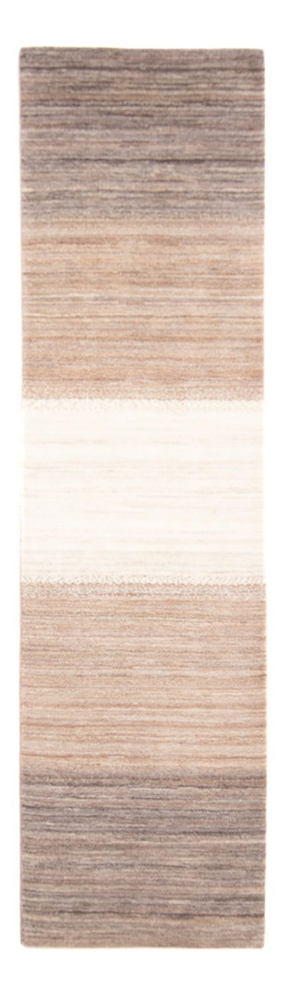 Gabbeh Persisch Teppich 78x296cm - Perserteppich Wollteppich - natur
