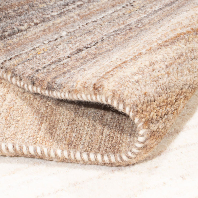 Gabbeh Persisch Teppich 78x296cm - Perserteppich Wollteppich - natur