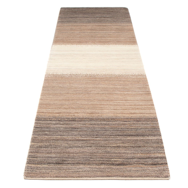 Gabbeh Persisch Teppich 78x296cm - Perserteppich Wollteppich - natur