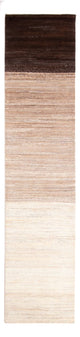 Gabbeh Persisch Teppich 78x342cm - Perserteppich Wollteppich - natur
