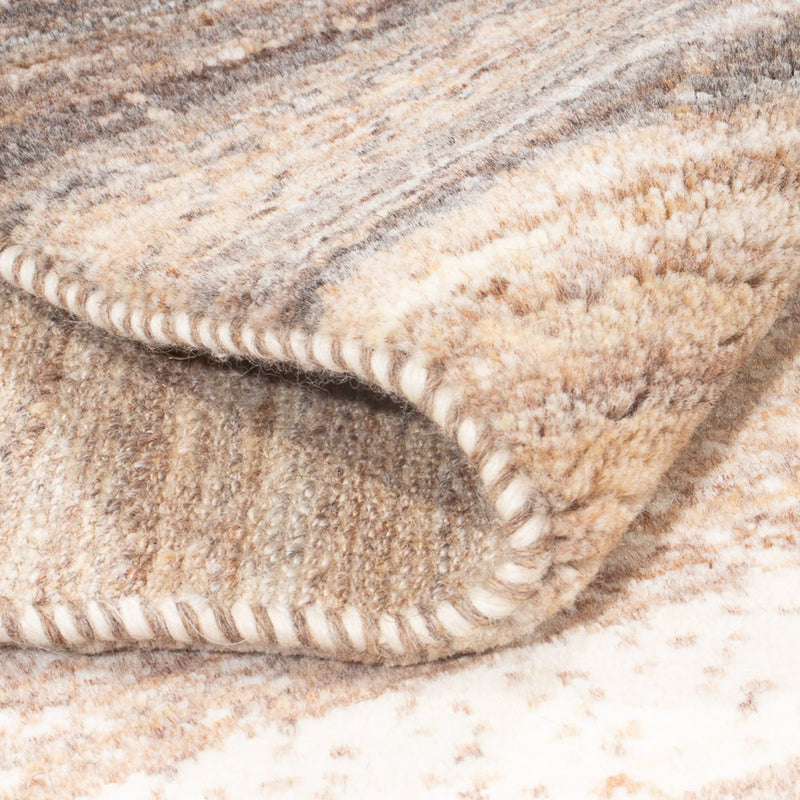 Gabbeh Persisch Teppich 85x340cm - Perserteppich Wollteppich - natur