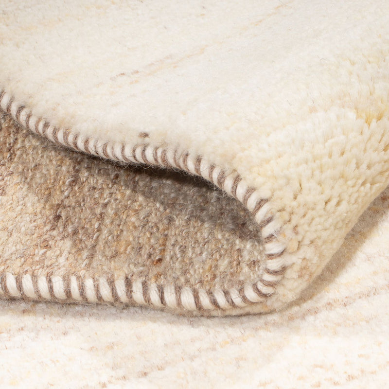 Gabbeh Persisch Teppich 80x350cm - Perserteppich Wollteppich - natur