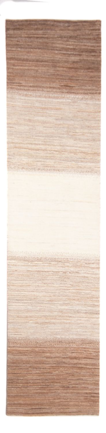 Gabbeh Persisch Teppich 74x335cm - Perserteppich Wollteppich - natur