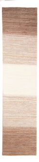 Gabbeh Persisch Teppich 74x335cm - Perserteppich Wollteppich - natur