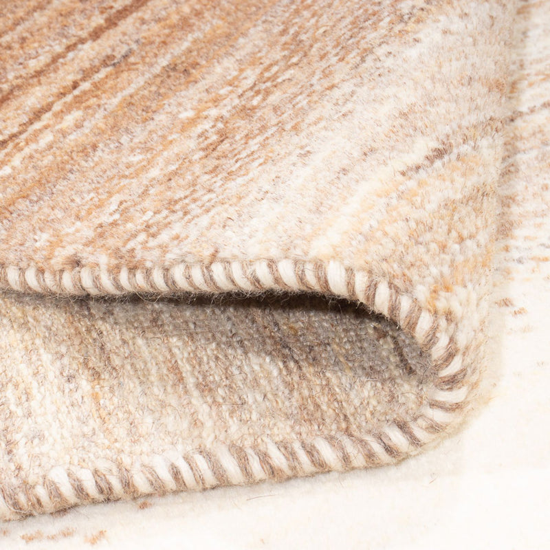 Gabbeh Persisch Teppich 74x335cm - Perserteppich Wollteppich - natur