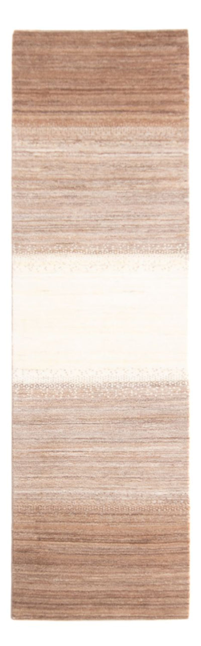 Gabbeh Persisch Teppich 81x283cm - Perserteppich Wollteppich - natur