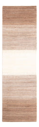 Gabbeh Persisch Teppich 81x283cm - Perserteppich Wollteppich - natur