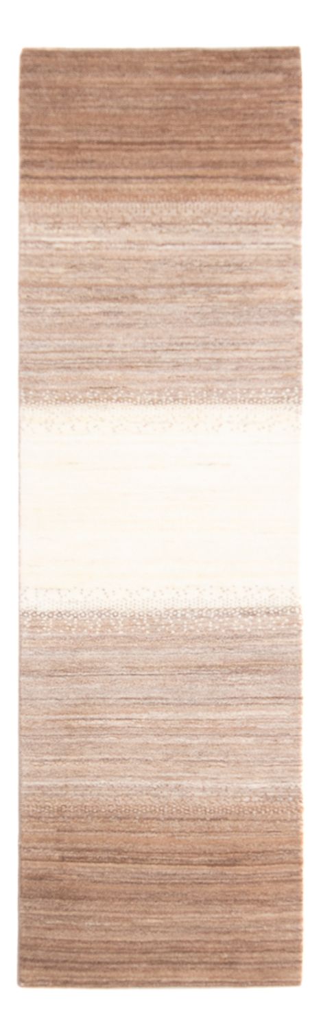 Gabbeh Persisch Teppich 81x283cm - Perserteppich Wollteppich - natur