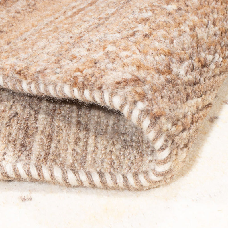 Gabbeh Persisch Teppich 81x283cm - Perserteppich Wollteppich - natur