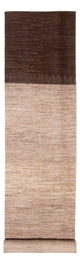 Gabbeh Persisch Teppich 103x500cm - Perserteppich Wollteppich - natur