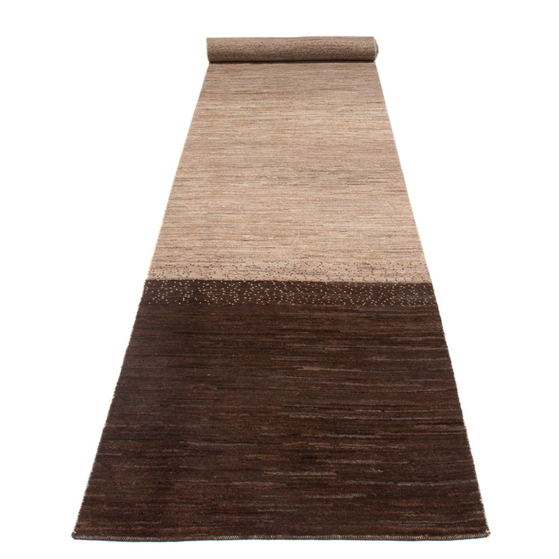 Gabbeh Persisch Teppich 103x500cm - Perserteppich Wollteppich - natur