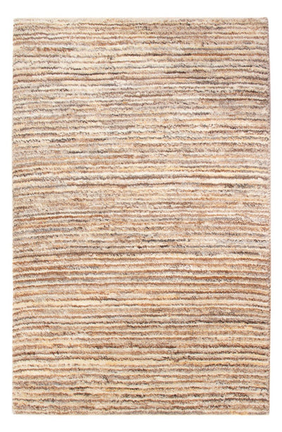 Gabbeh Persisch Teppich 62x94cm - Perserteppich Wollteppich - hellbeige