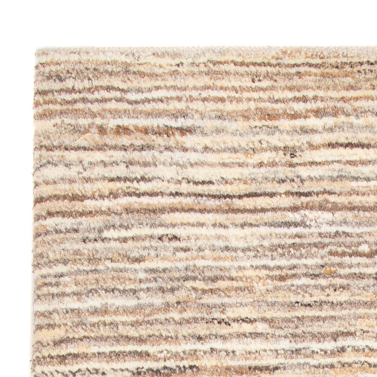 Gabbeh Persisch Teppich 62x94cm - Perserteppich Wollteppich - hellbeige