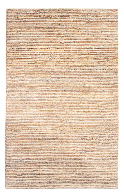 Gabbeh Persisch Teppich 58x90cm - Perserteppich Wollteppich - dunkelbeige