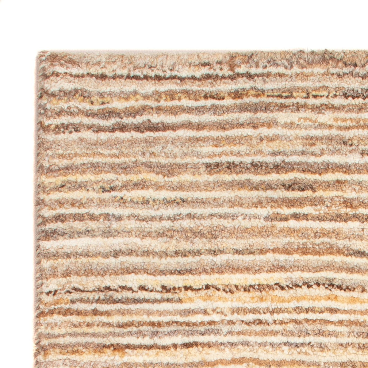 Gabbeh Persisch Teppich 58x90cm - Perserteppich Wollteppich - dunkelbeige