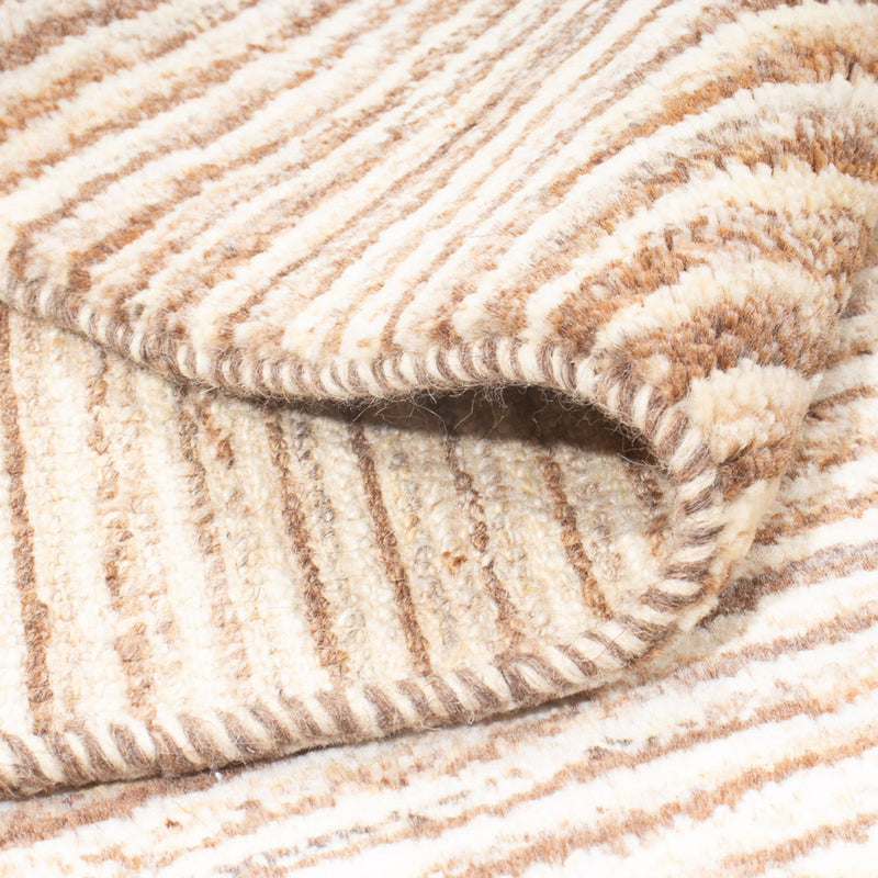 Gabbeh Persisch Teppich 148x186cm - Perserteppich Wollteppich - dunkelbeige