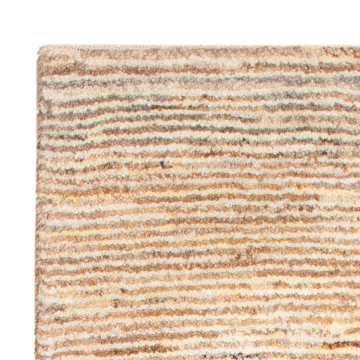 Gabbeh Persisch Teppich 57x91cm - Perserteppich Wollteppich - dunkelbeige