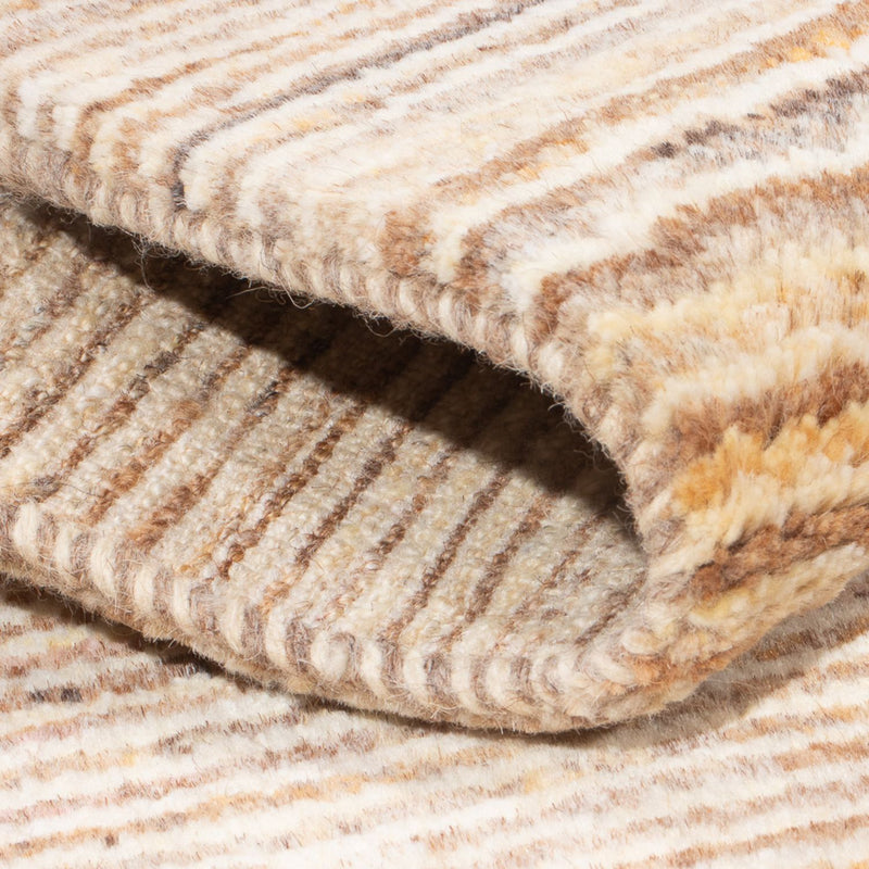 Gabbeh Persisch Teppich 57x91cm - Perserteppich Wollteppich - dunkelbeige