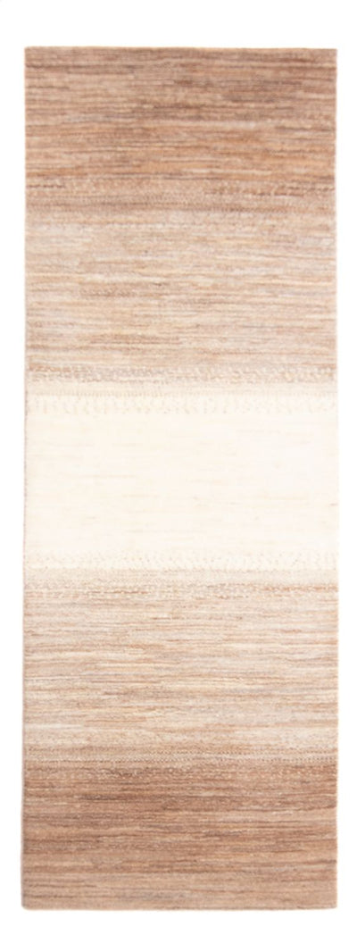 Gabbeh Persisch Teppich 84x250cm - Perserteppich Wollteppich - natur