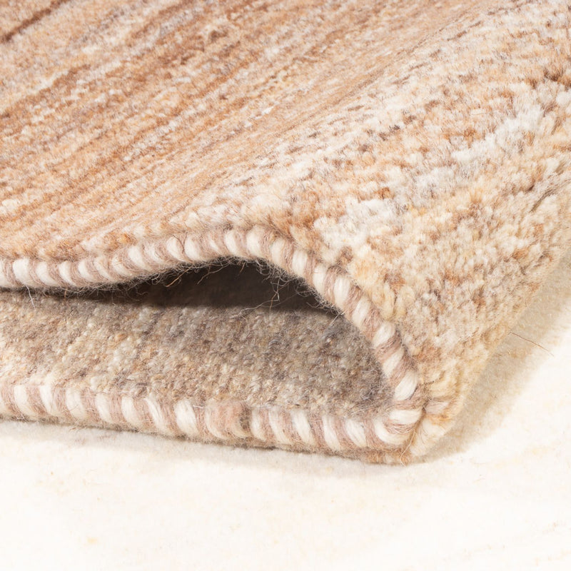 Gabbeh Persisch Teppich 84x250cm - Perserteppich Wollteppich - natur