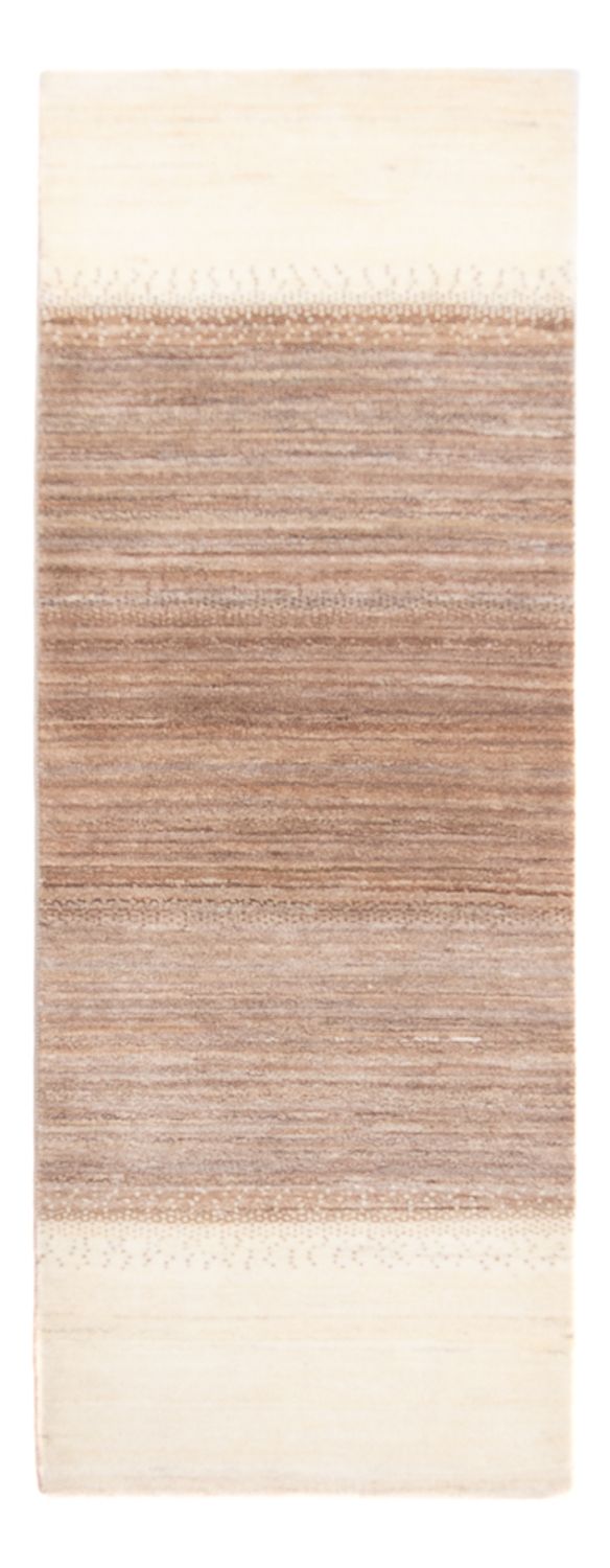 Gabbeh Persisch Teppich 86x239cm - Perserteppich Wollteppich - natur