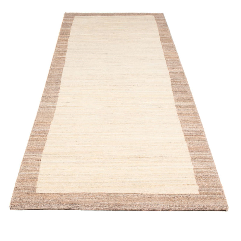Gabbeh Persisch Teppich 90x280cm - Perserteppich Wollteppich - natur