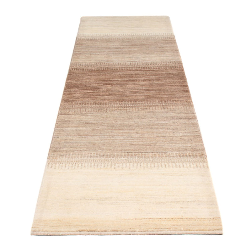 Gabbeh Persisch Teppich 86x297cm - Perserteppich Wollteppich - natur