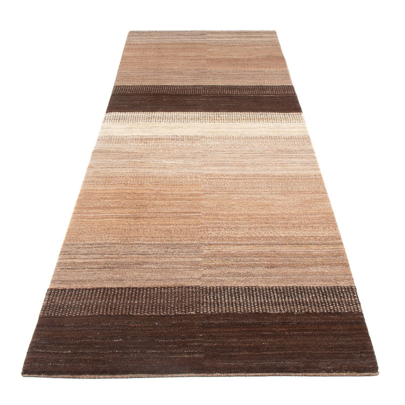 Gabbeh Persisch Teppich 110x346cm - Perserteppich Wollteppich - natur