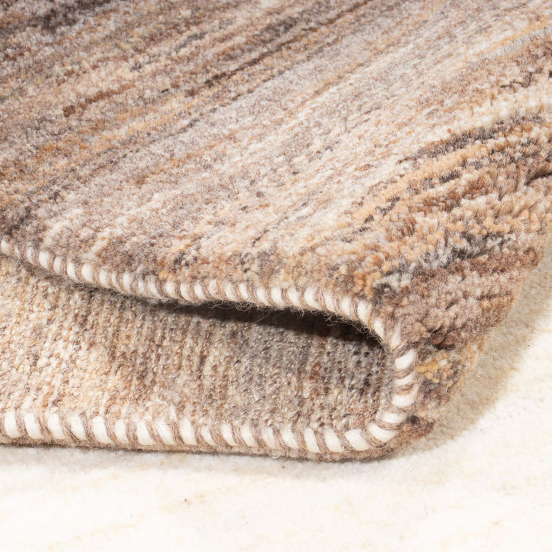 Gabbeh Persisch Teppich 89x245cm - Perserteppich Wollteppich - natur