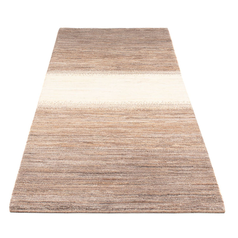 Gabbeh Persisch Teppich 89x245cm - Perserteppich Wollteppich - natur