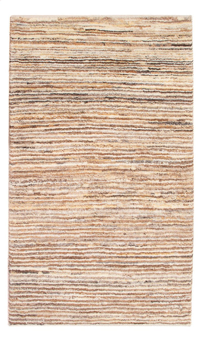 Gabbeh Persisch Teppich 60x94cm - Perserteppich Wollteppich - dunkelbeige