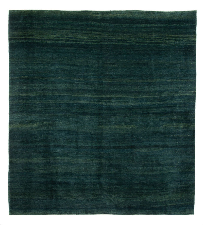 Gabbeh Persisch Teppich 335x380cm - Perserteppich Wollteppich - dunkelgrün