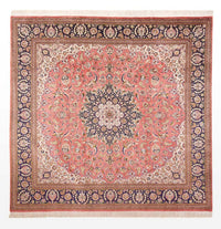 Ghom - Seide Teppich 247x247cm - Perserteppich - hellrot – product image