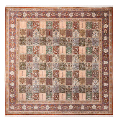 Ghom - Seide Teppich 297x302cm - Perserteppich - mehrfarbig