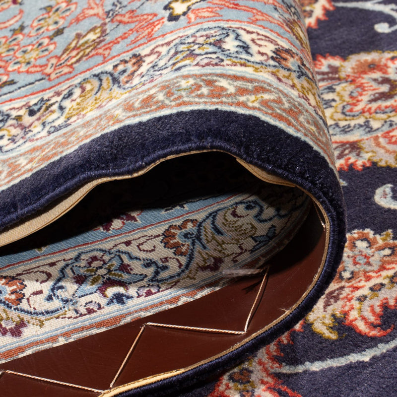Isfahan Teppich 248x355cm - Perserteppich - dunkelblau