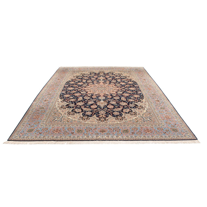 Isfahan Teppich 248x355cm - Perserteppich - dunkelblau