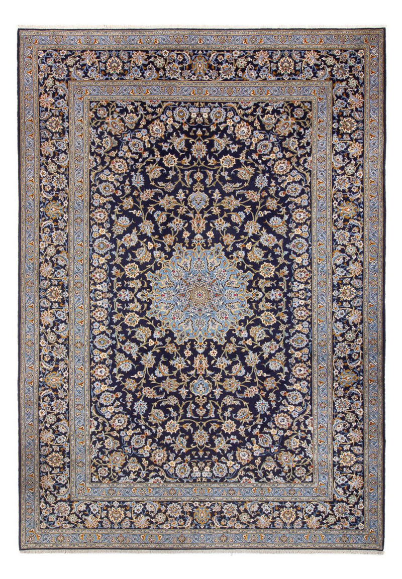 Keshan Teppich 266x390cm - Perserteppich - dunkelblau