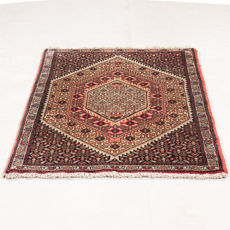 Senneh Teppich 68x100cm - Perserteppich - hellbeige