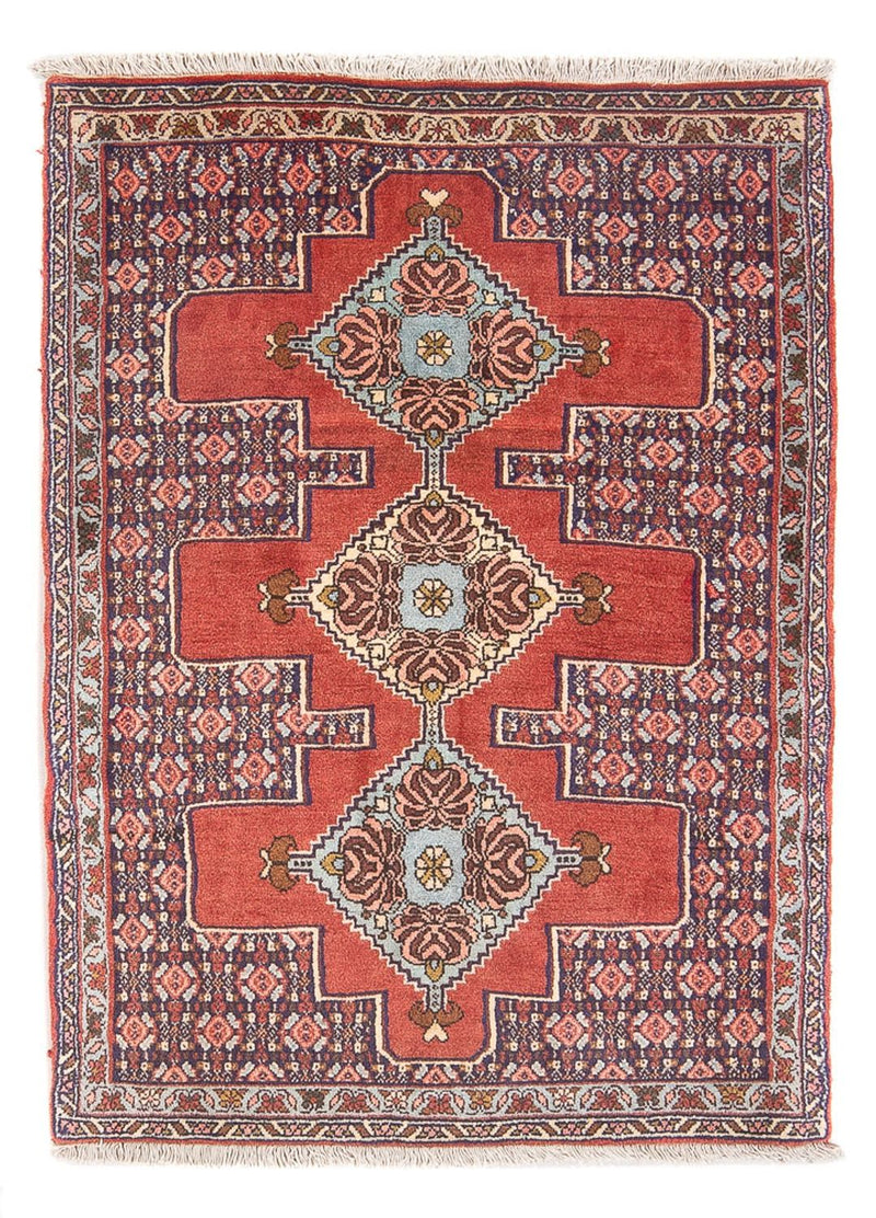 Senneh Teppich 72x105cm - Perserteppich - rot