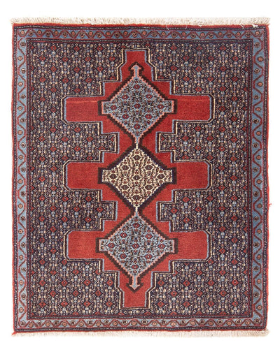 Senneh Teppich 78x106cm - Perserteppich - rot