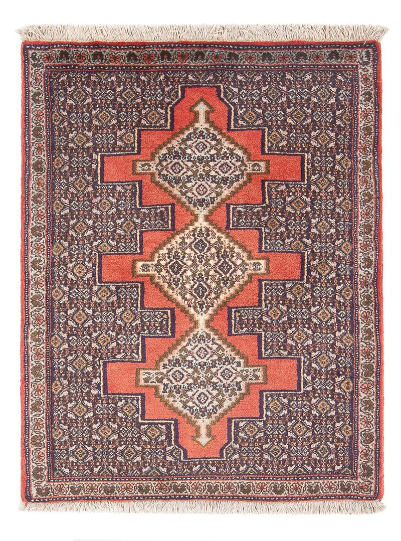 Senneh Teppich 76x108cm - Perserteppich - rot