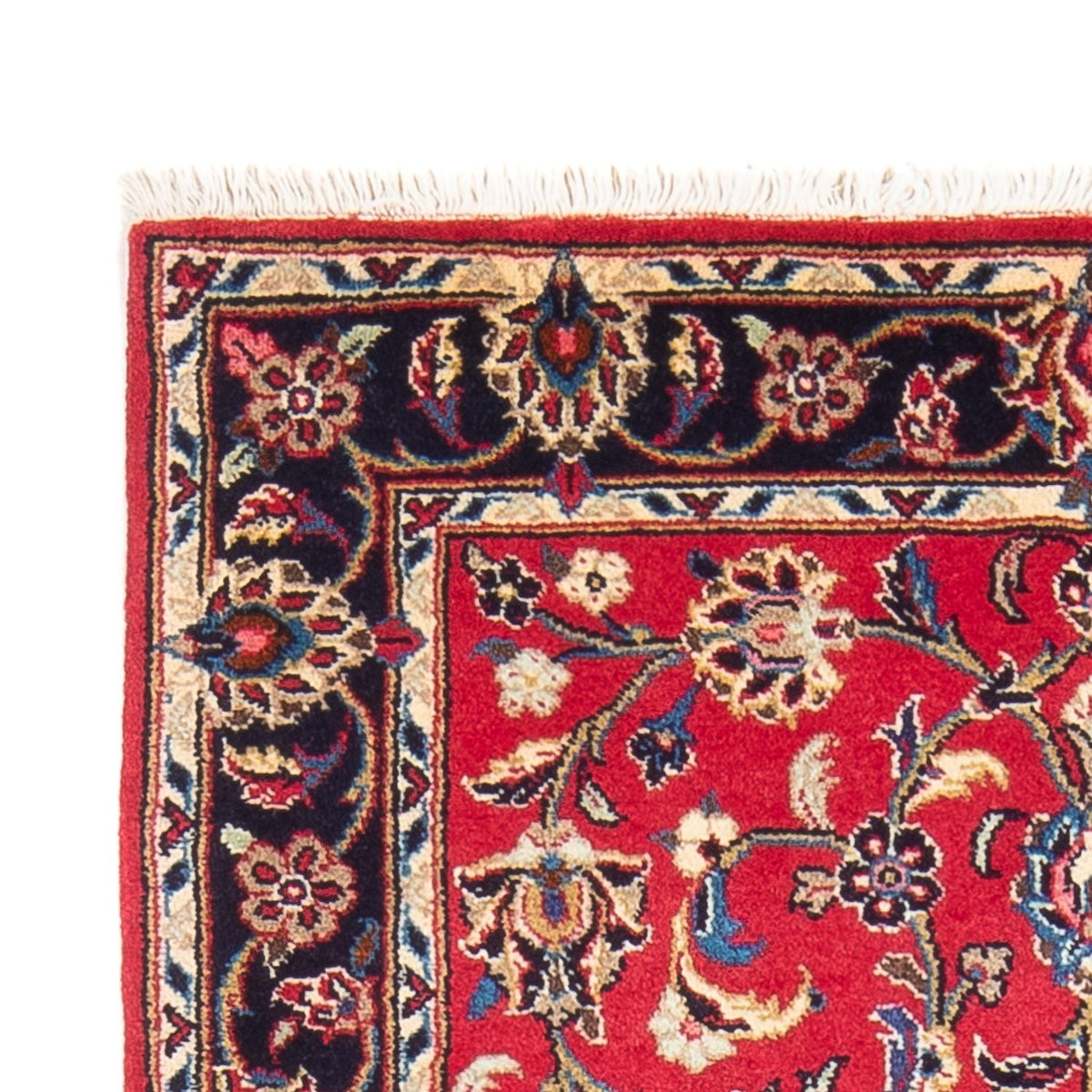 Keshan Teppich 80x145cm - Perserteppich - rot