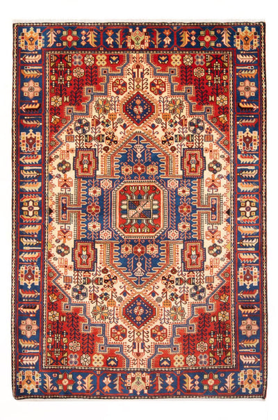 Nahavand Teppich 145x197cm - Perserteppich - blau